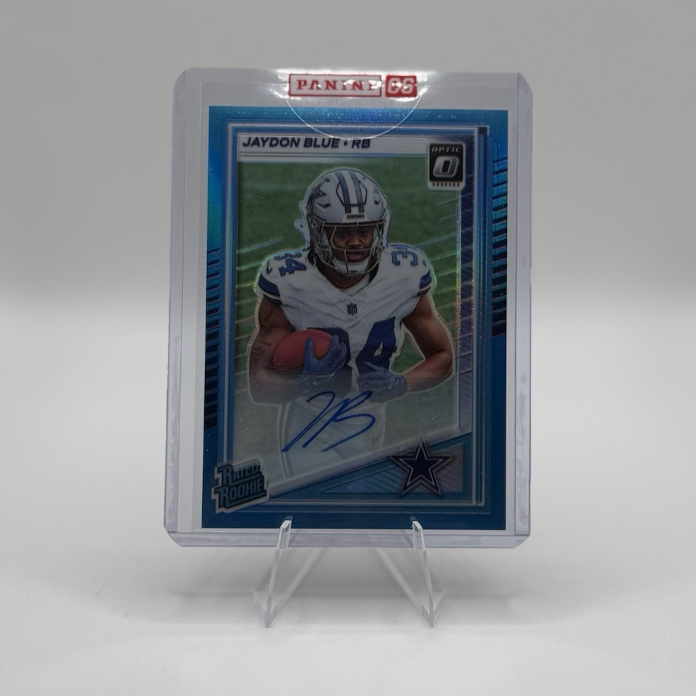 2025 Donruss Optic Jaydon Blue RC Auto /299 Cowboys Prizm Rookie