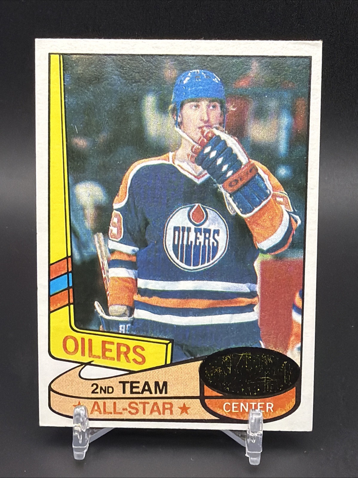 Topps 1980-81 Wayne Gretzky 2nd Team All-Star Center Oilers #87