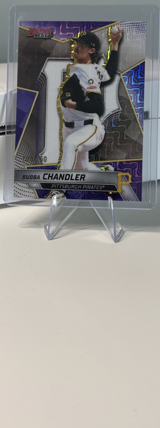 2025 Bowman’s Best Bubba Chandler Top Prospects Purple Mojo Refractor #/250