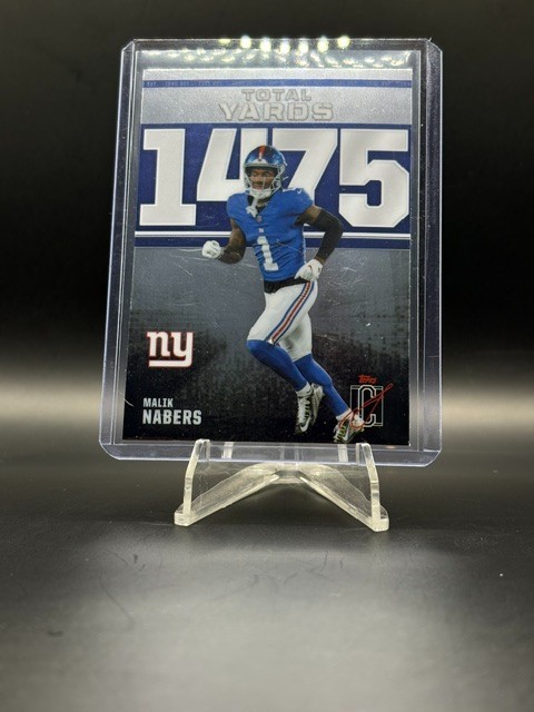 2025 Topps Siganture Class Malik Nabers Zone Out #ZO-1 New York Giants