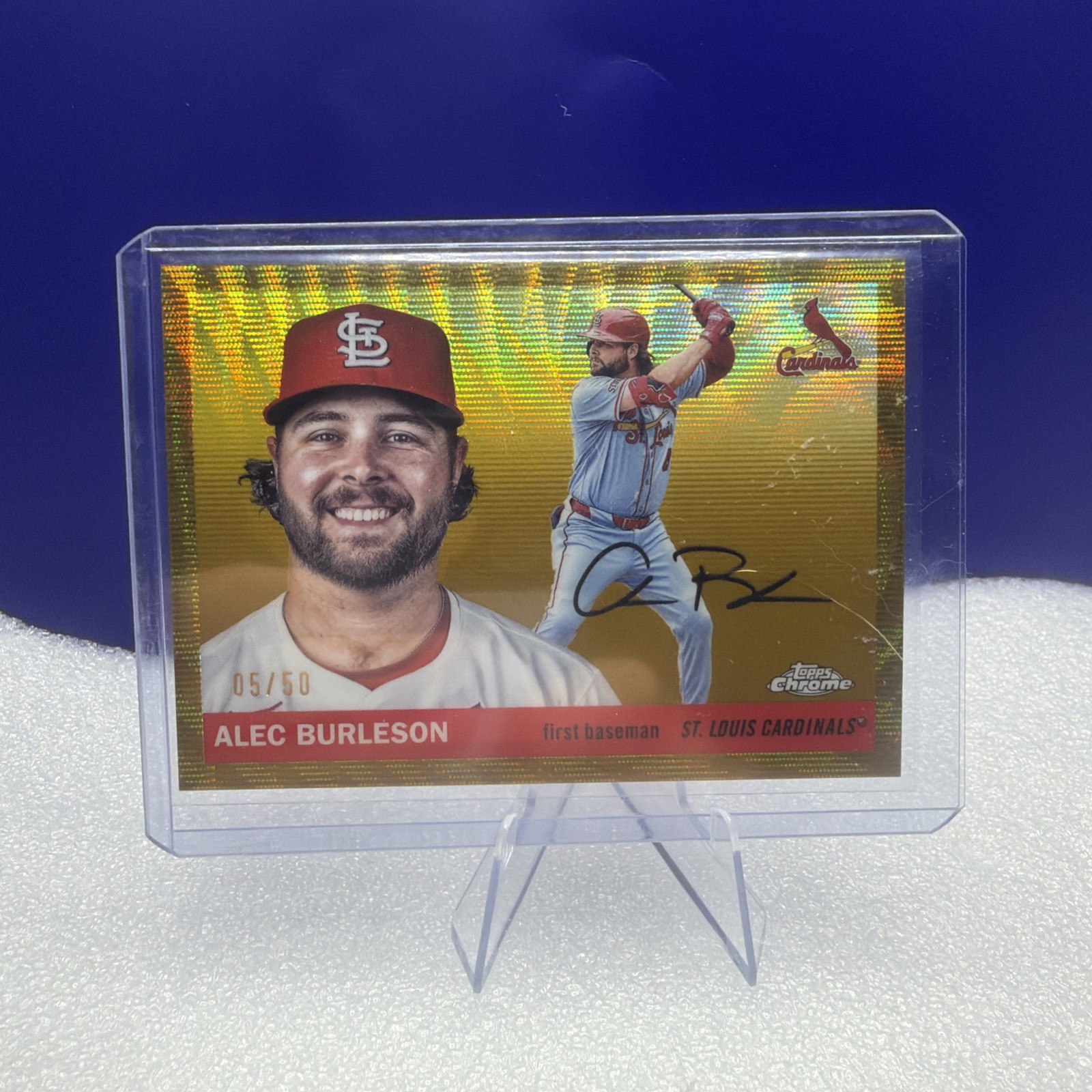 2025 Topps Platinum Alec Burleson /50 Gold
