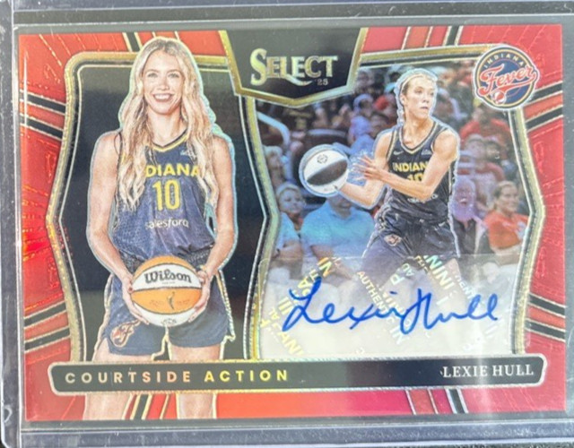 2025 PANINI SELECT COURTSIDE AUTO LEXIE HULL RED FEVER BLUE SILVER GOLD /99