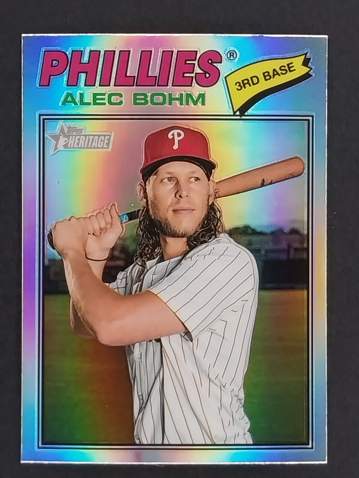 2026 Topps Heritage – Alec Bohm #81 Chrome Refractor