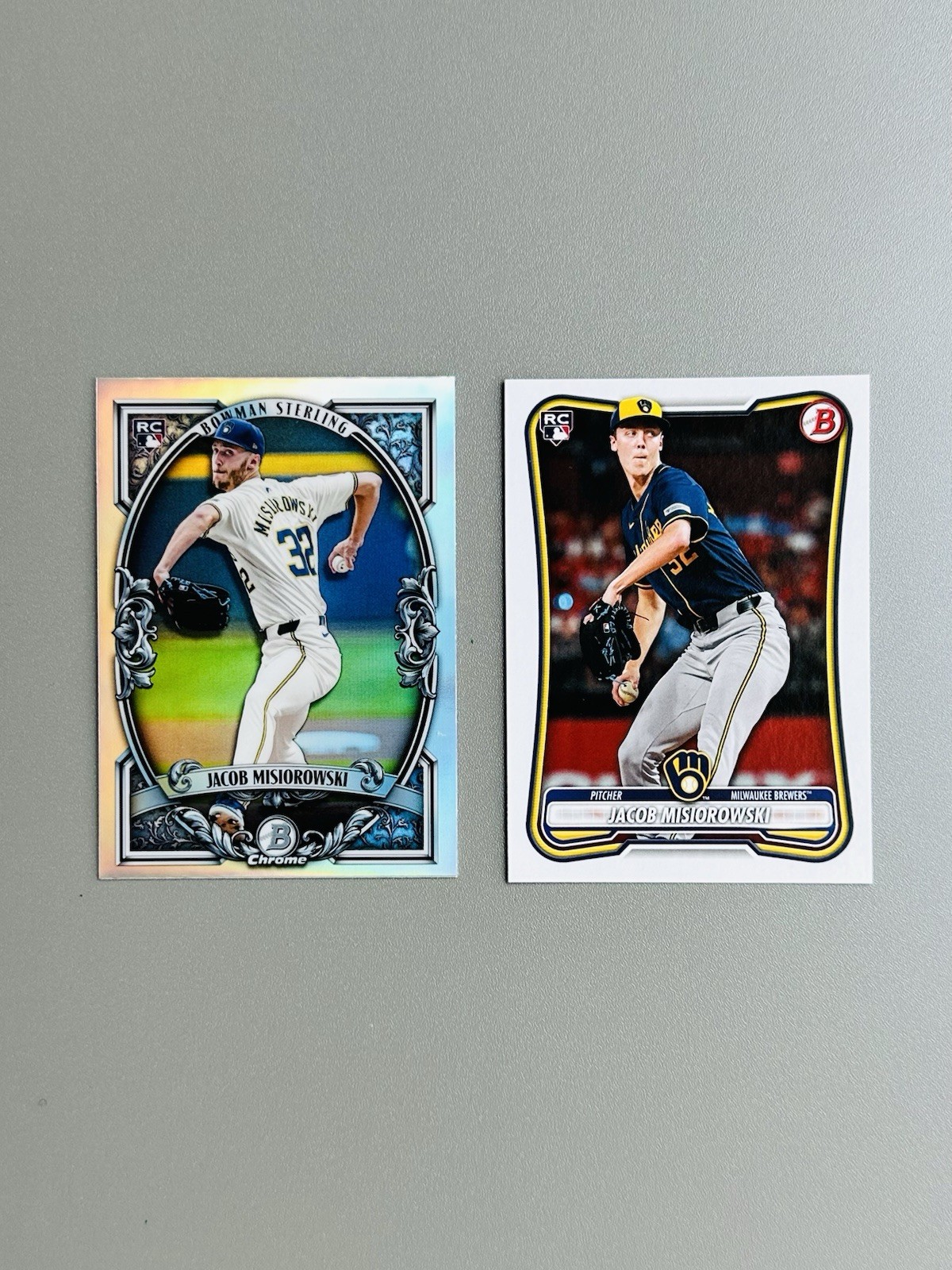 2026 Bowman Chrome Sterling – Jacob Misiorowski – Rookie + Paper RC MINT 🔥🔥