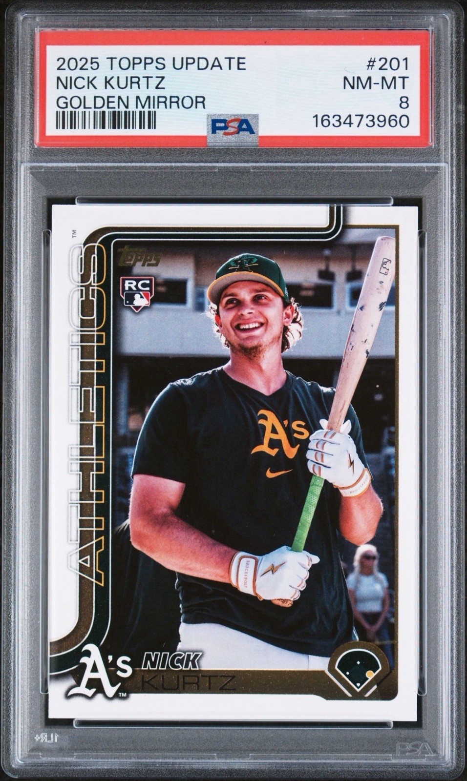 2025 Topps Update Series – Image Variation Nick Kurtz #US201 Golden Mirror (RC)