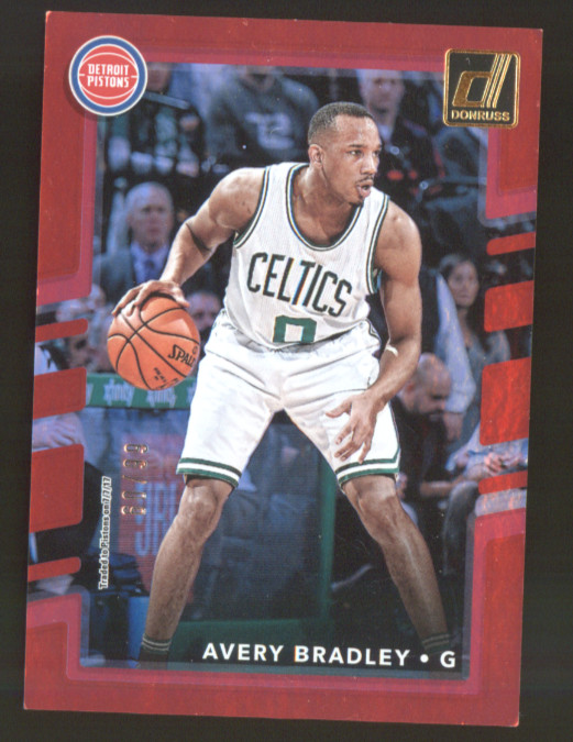 2017-18 Panini Donruss Holo Red Laser /99 Avery Bradley #44 Pistons