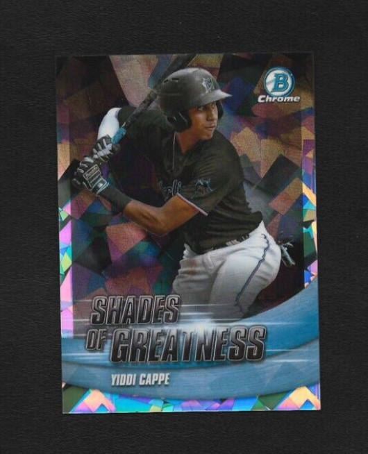 2022 Bowman Chrome Yiddi Cappe Shades of Greatness Atomic Refractor 100/150