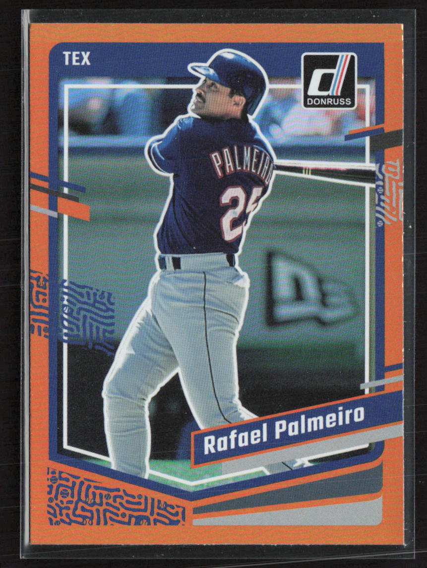 2023 Donruss #213 Rafael Palmeiro Orange Texas Rangers (S)