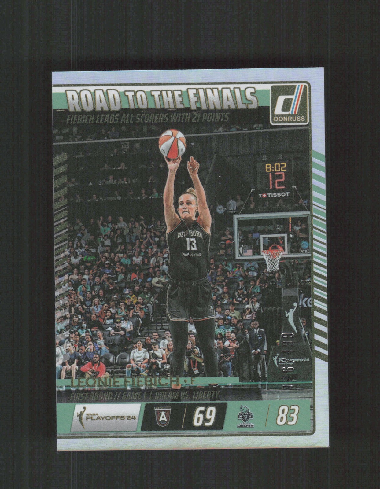 2025 Donruss WNBA #1 Leonie Fiebich Road To The Finals First Round #/499