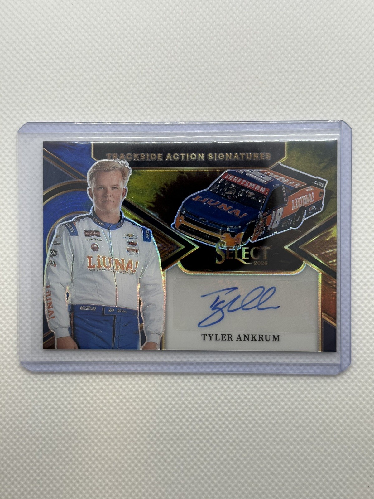 Tyler Ankrum 2026 Select Racing Trackside Action Signatures Tie Dye Auto 19/25