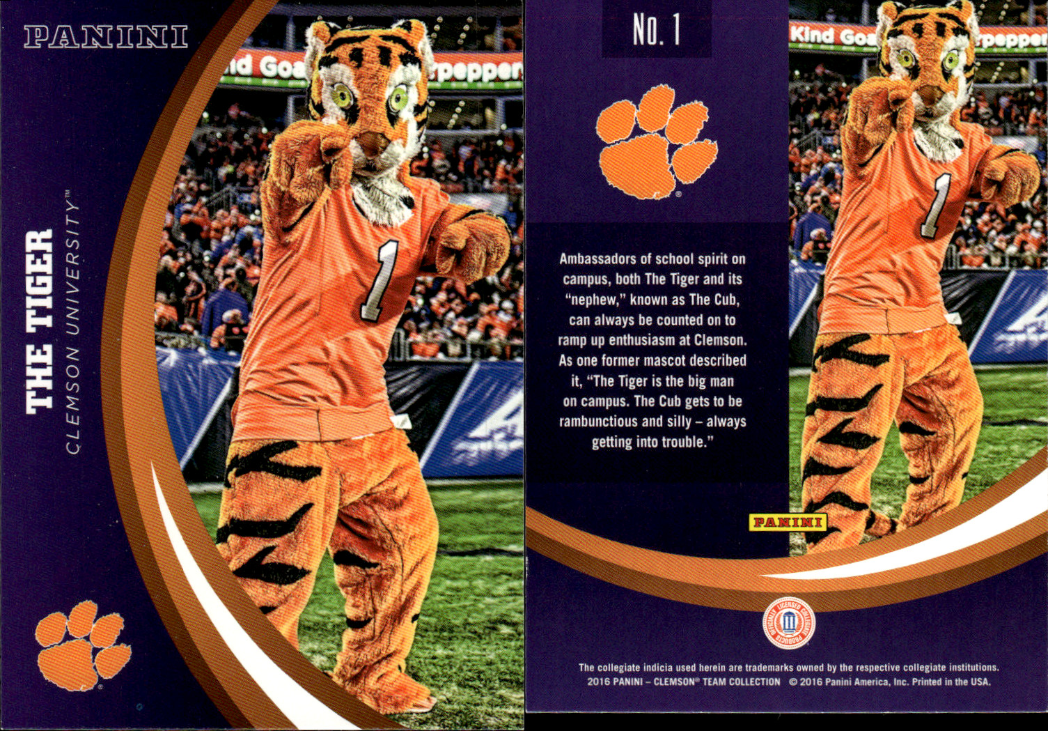 2016 Panini Clemson Tigers Multi-Sport ~ Choose Your Card