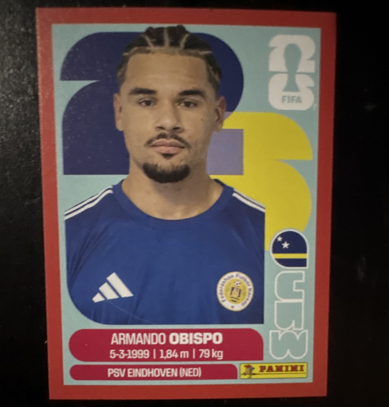 Panini fifa World Cup 2026 Armando Obispo Red PSV CUW3