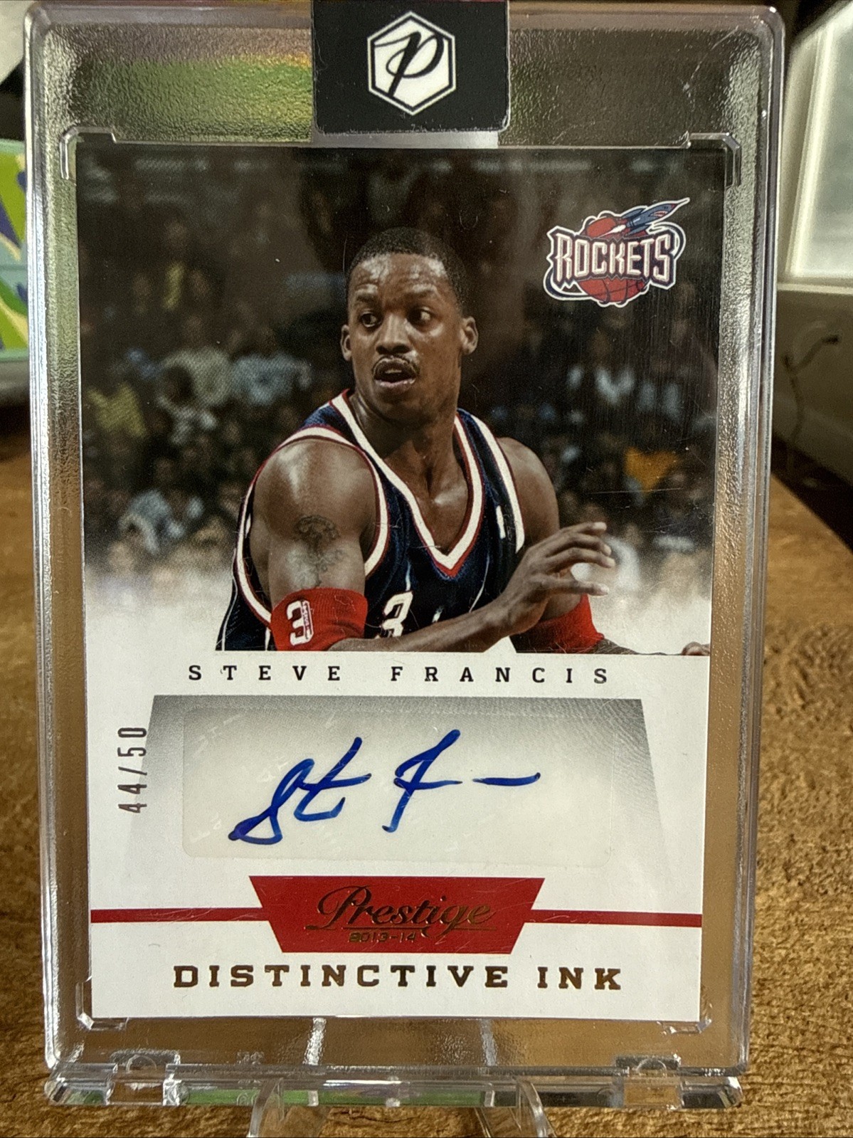 2013-2014 Panini Steve Francis Distinctive Ink Auto Houston Rockets