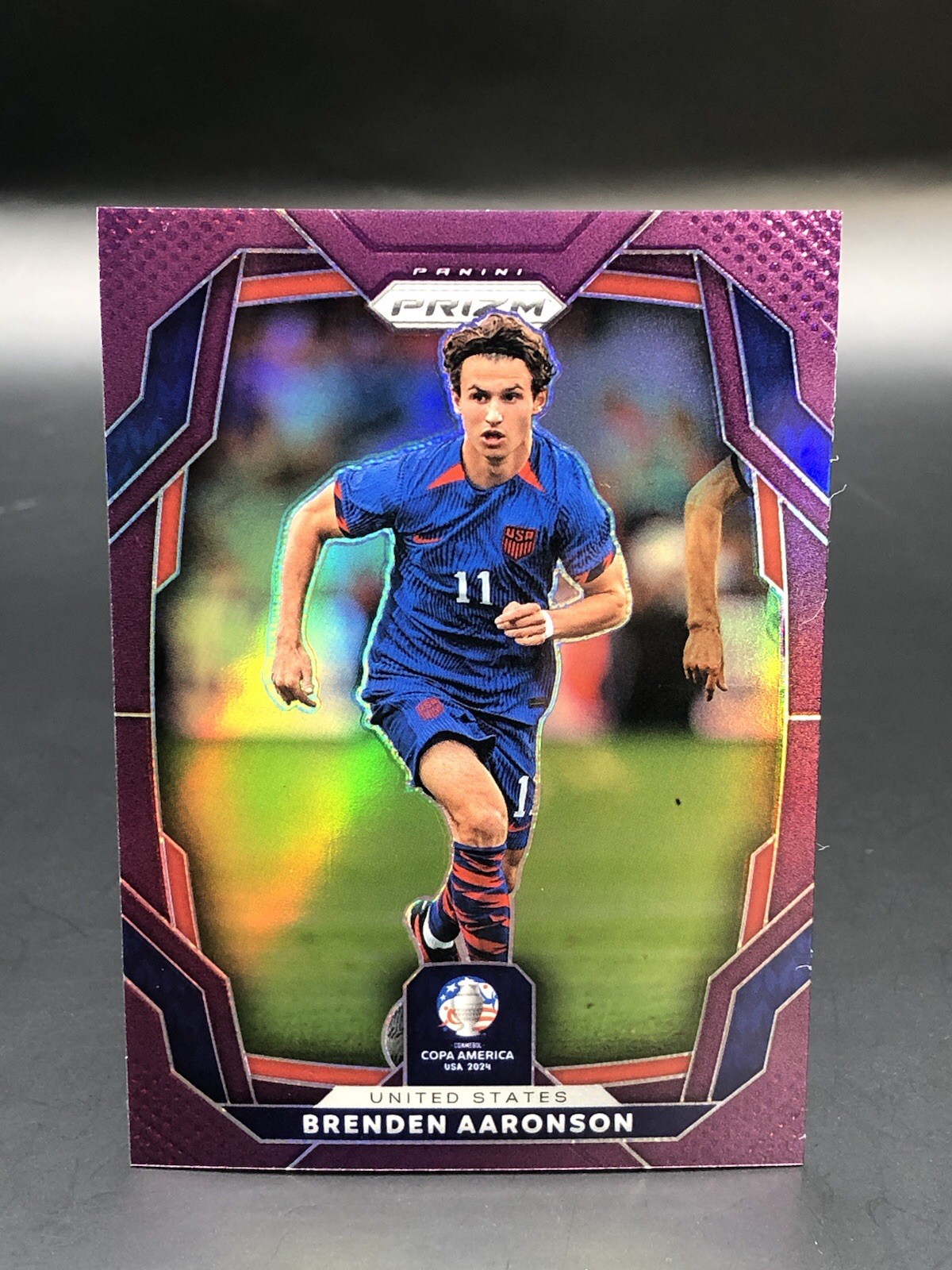 BRENDEN AARONSON #160 Purple Prizm #/49 🇺🇸 2024 Panini Prizm Copa America USA