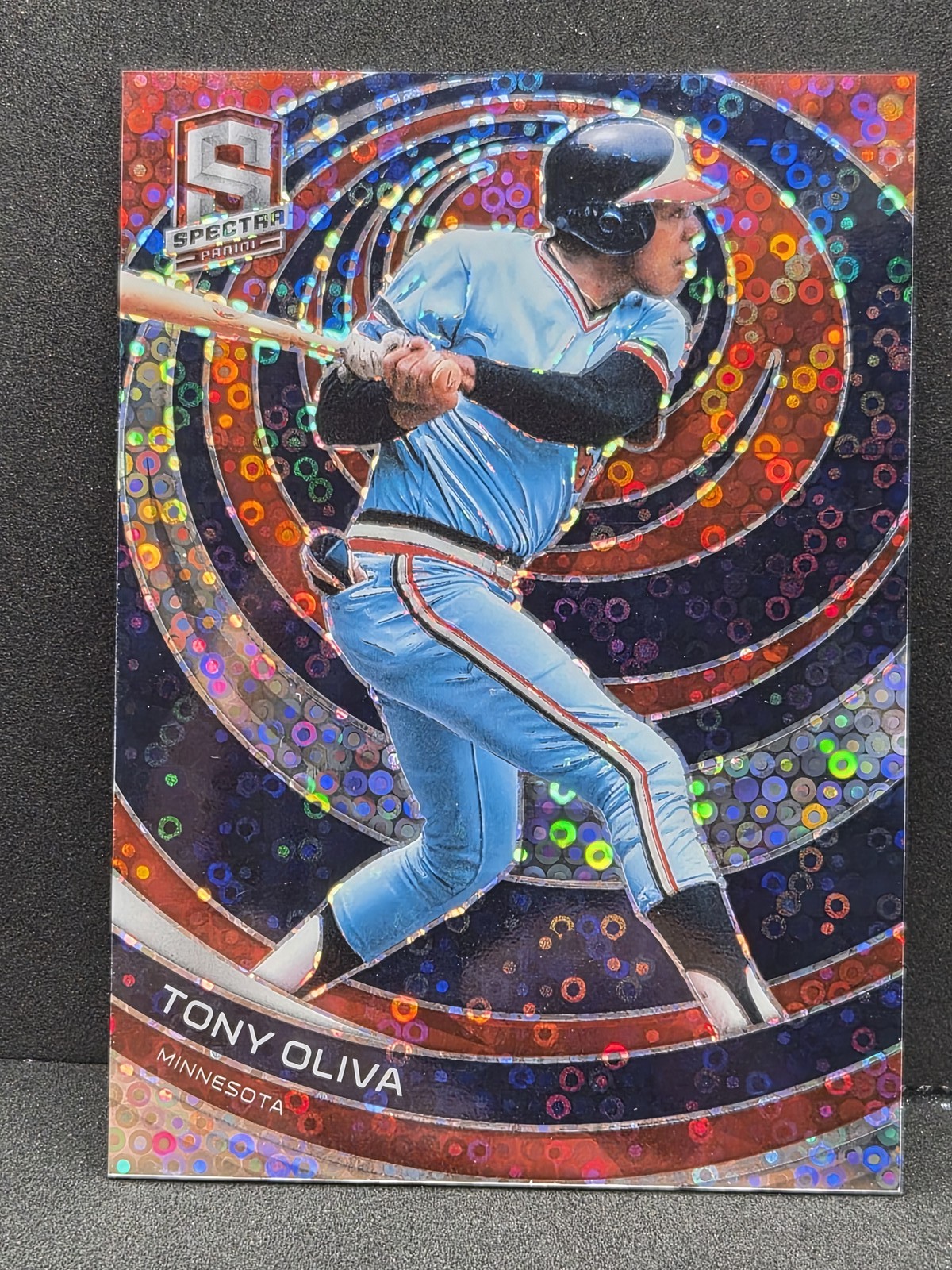 2023 Panini Chronicles #19 Tony Oliva Spectra Red Disco #/25