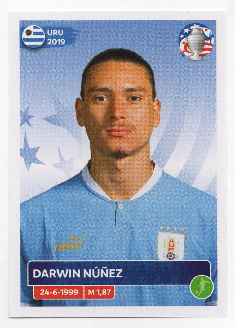 #URU21 Darwin Nunez CONMEBOL Panini Copa América 2024 Latin Edition