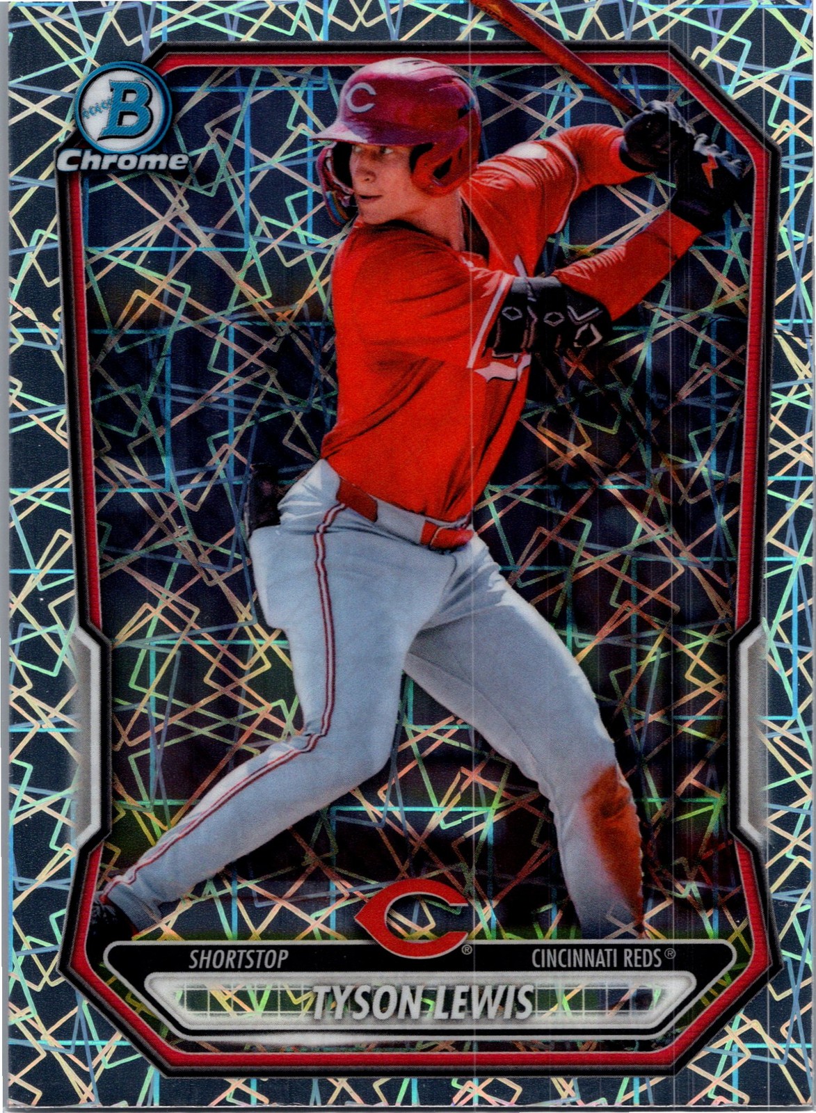 2026 Bowman #BCP-5 Tyson Lewis Chrome Prospects Lazer Refractor