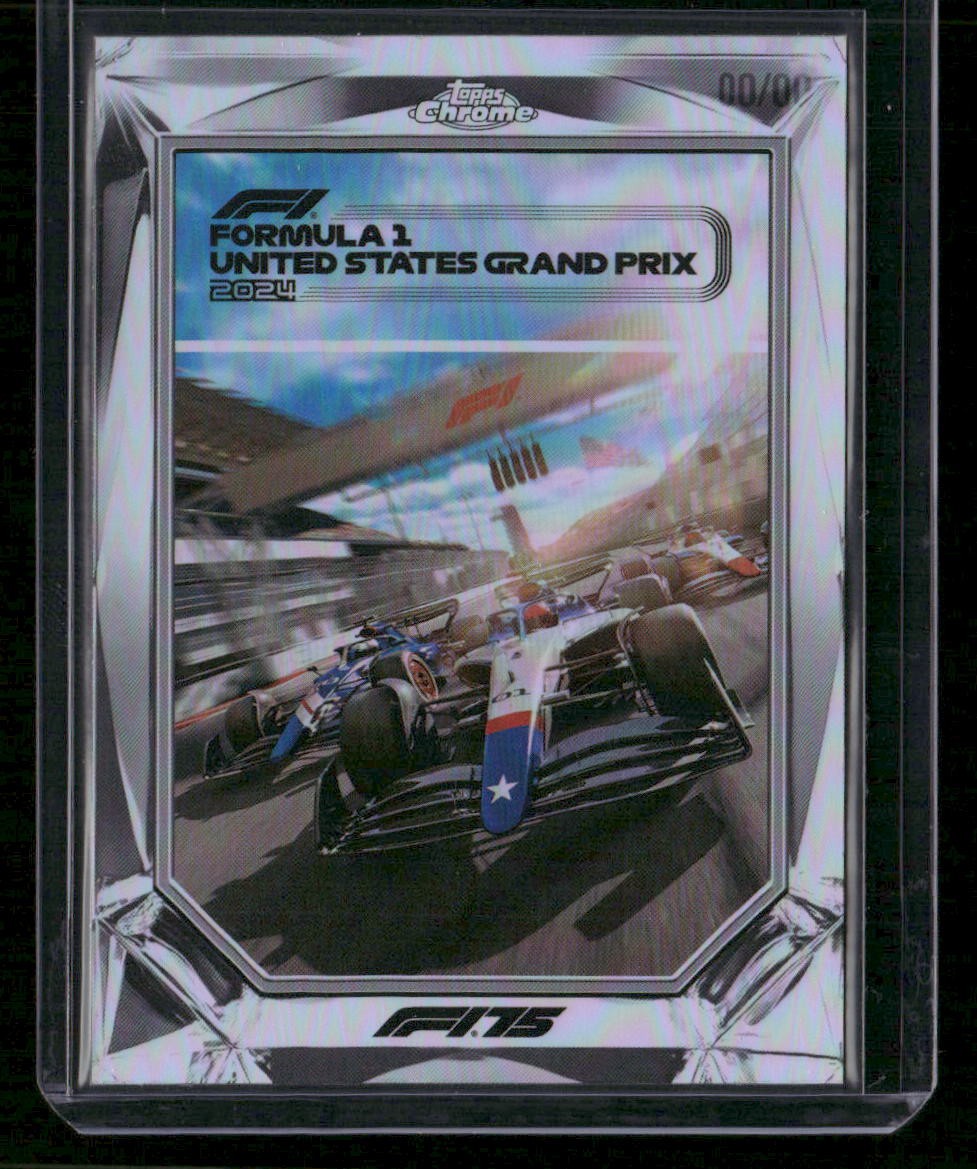 2025 Topps Chrome F1 United States Grand Prix 2024 Diamond Drives #F175-8