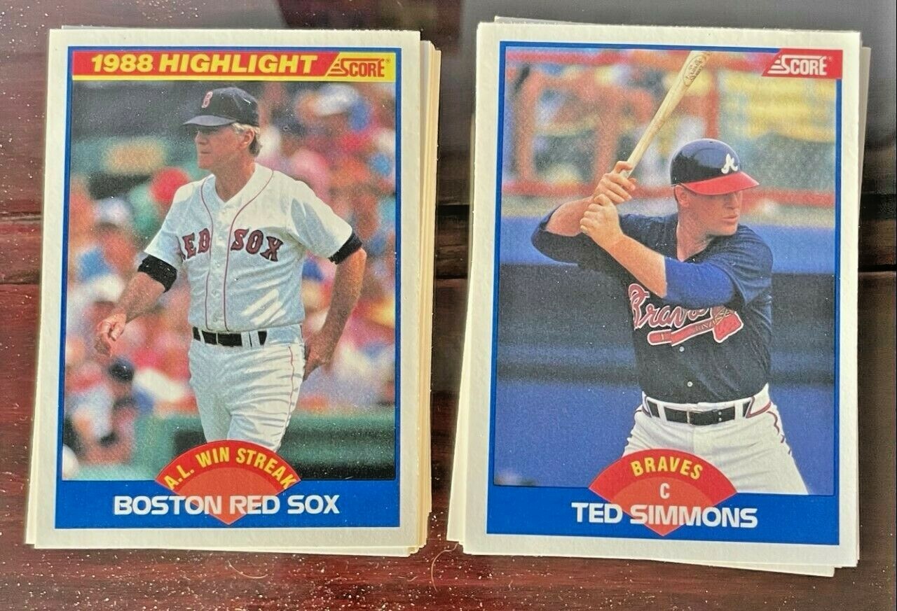 1989 SCORE Traded Baseball Card Singles (#1T-110T) U Pick! 25 Cent Shipping!