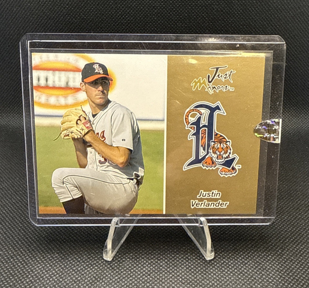 2005 Just Minors, JUSTIN VERLANDER, Auto Preview, Rookie Card RC, Gold #6/100