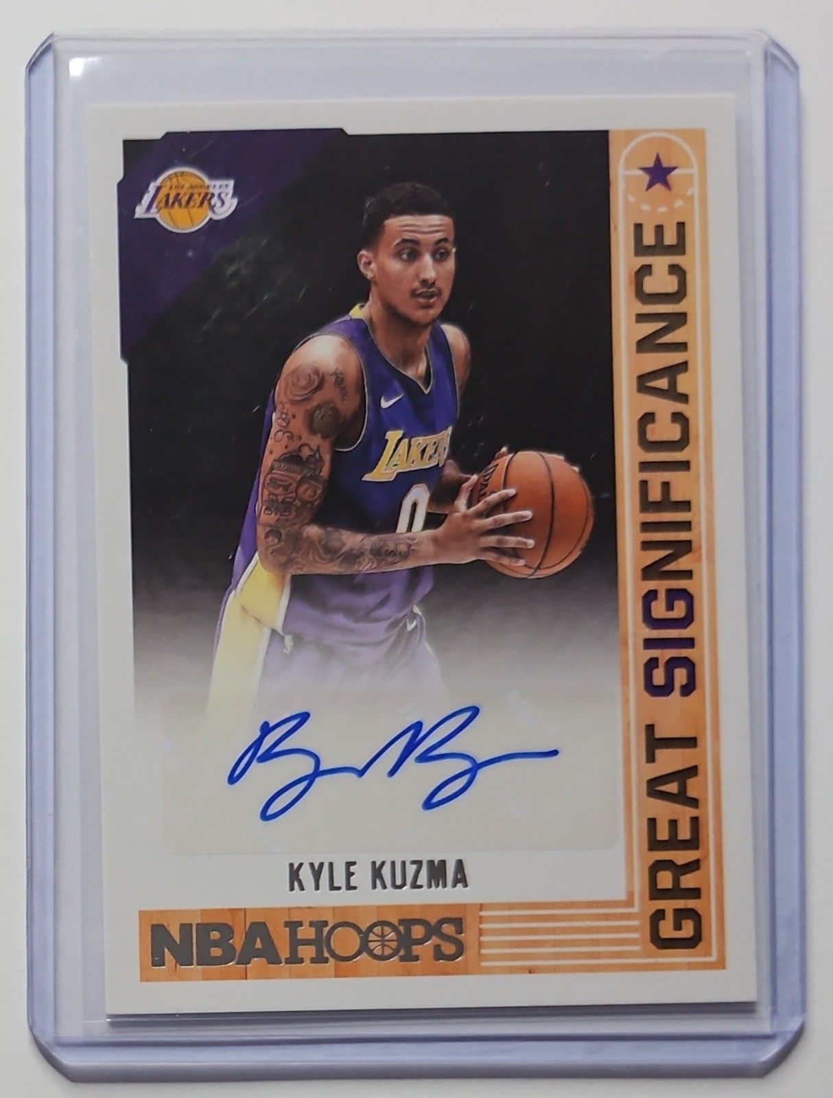 2017 PANINI HOOPS NBA GREAT SIGNIFICANCE ROOKIE AUTO KYLE KUZMA LAKERS BUCKS 🔥⭐