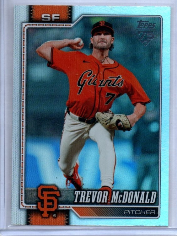 2026 Topps Series 2 Rainbow Foil Trevor McDonald Card #466 Giants NM-MINT
