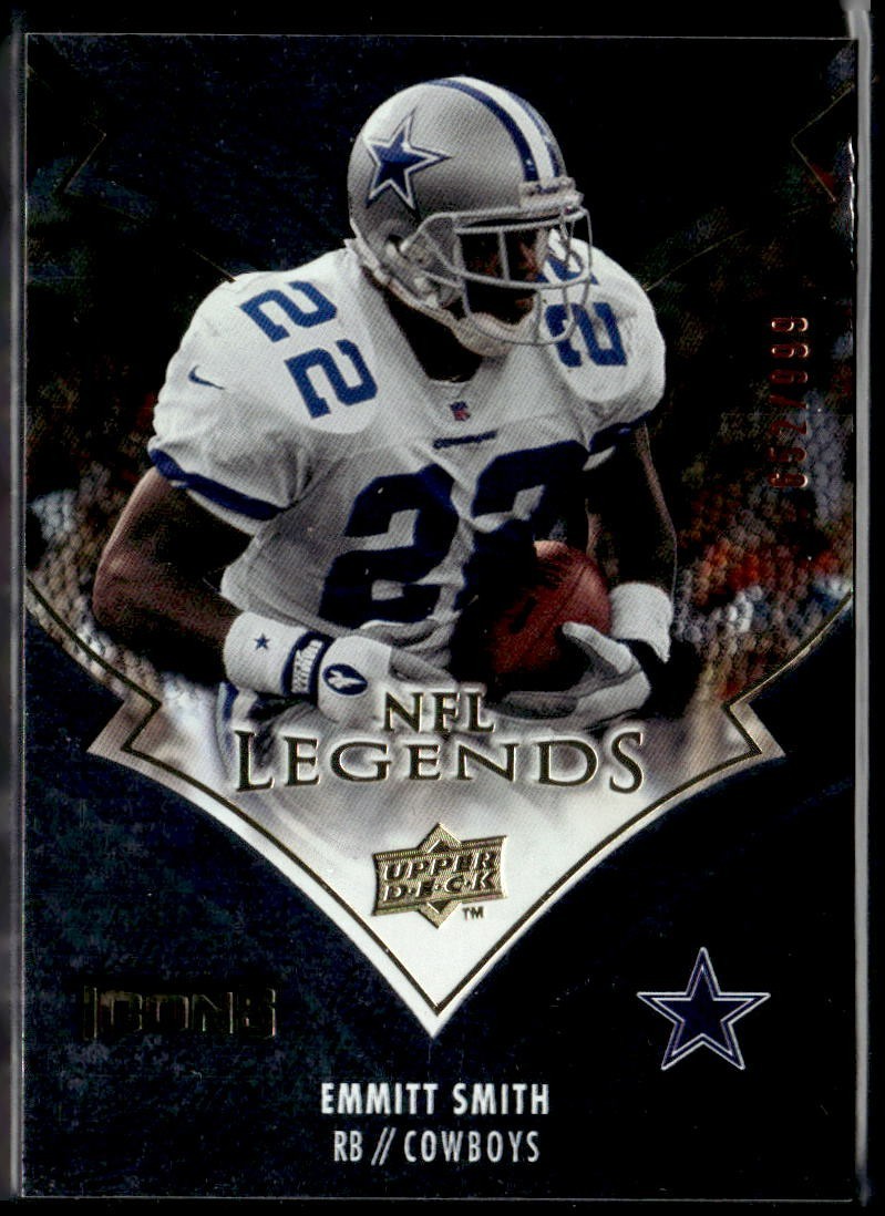 2008 Upper Deck Icons Football Emmitt Smith NFL Legends Serial #652/999 #LEG8