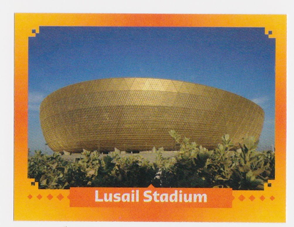 2022 World cup Chromos, stadiums Trophy mascot Panini Qatar