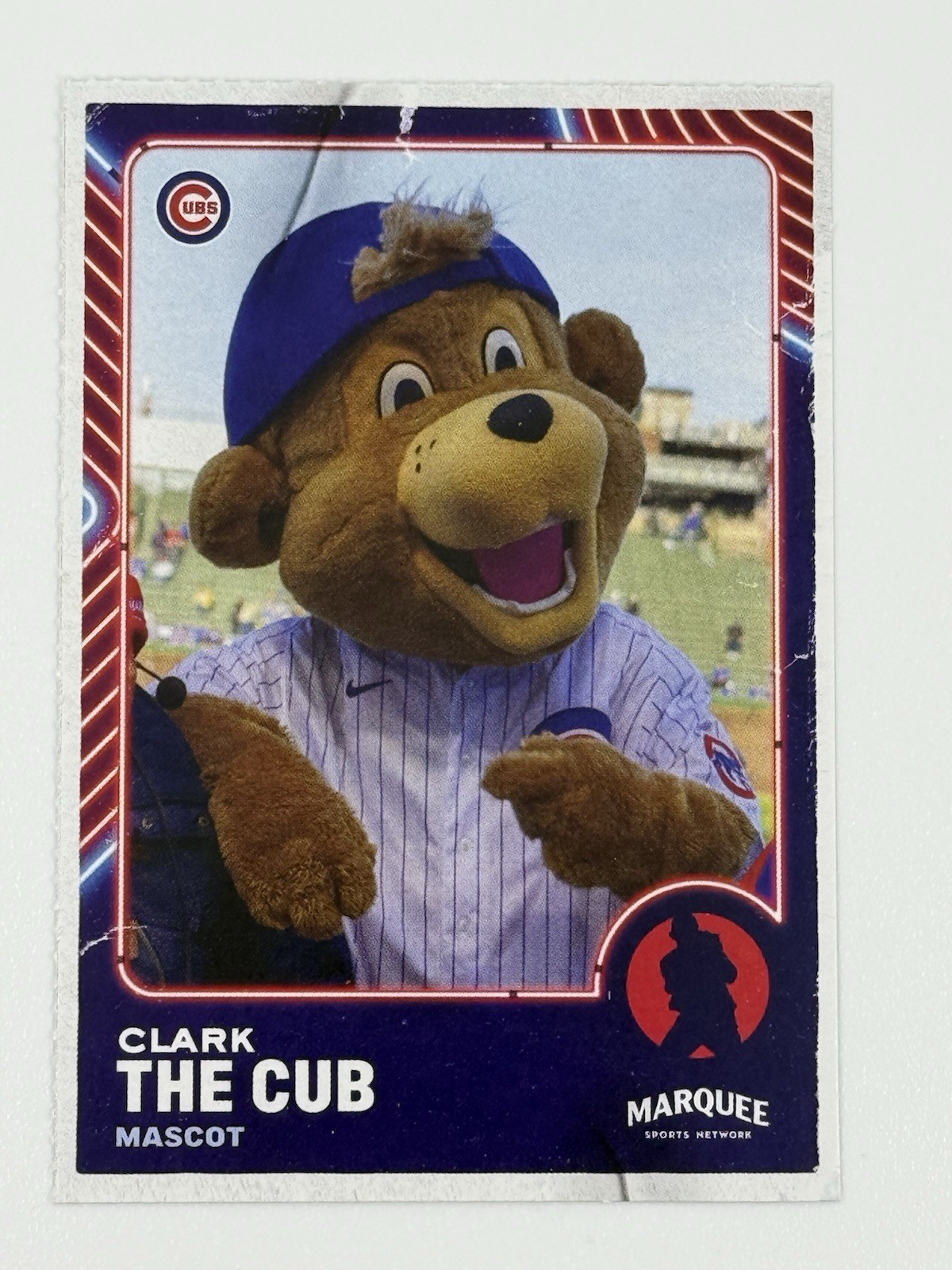 Clark The Cub 2023 Chicago Cubs Marquee Sports Baseball Card Rookie Mascot Rare