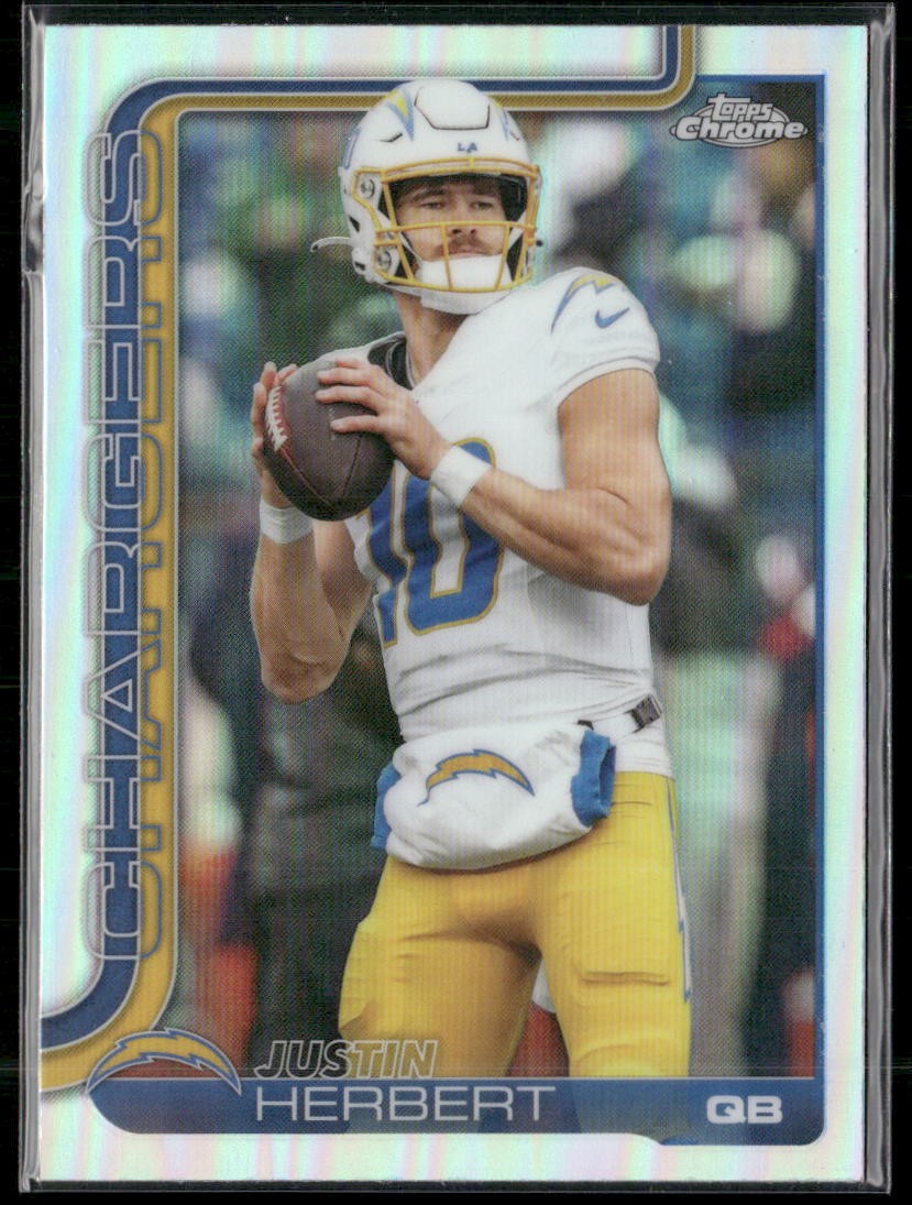 2025 Topps Chrome #158 Justin Herbert Refractor