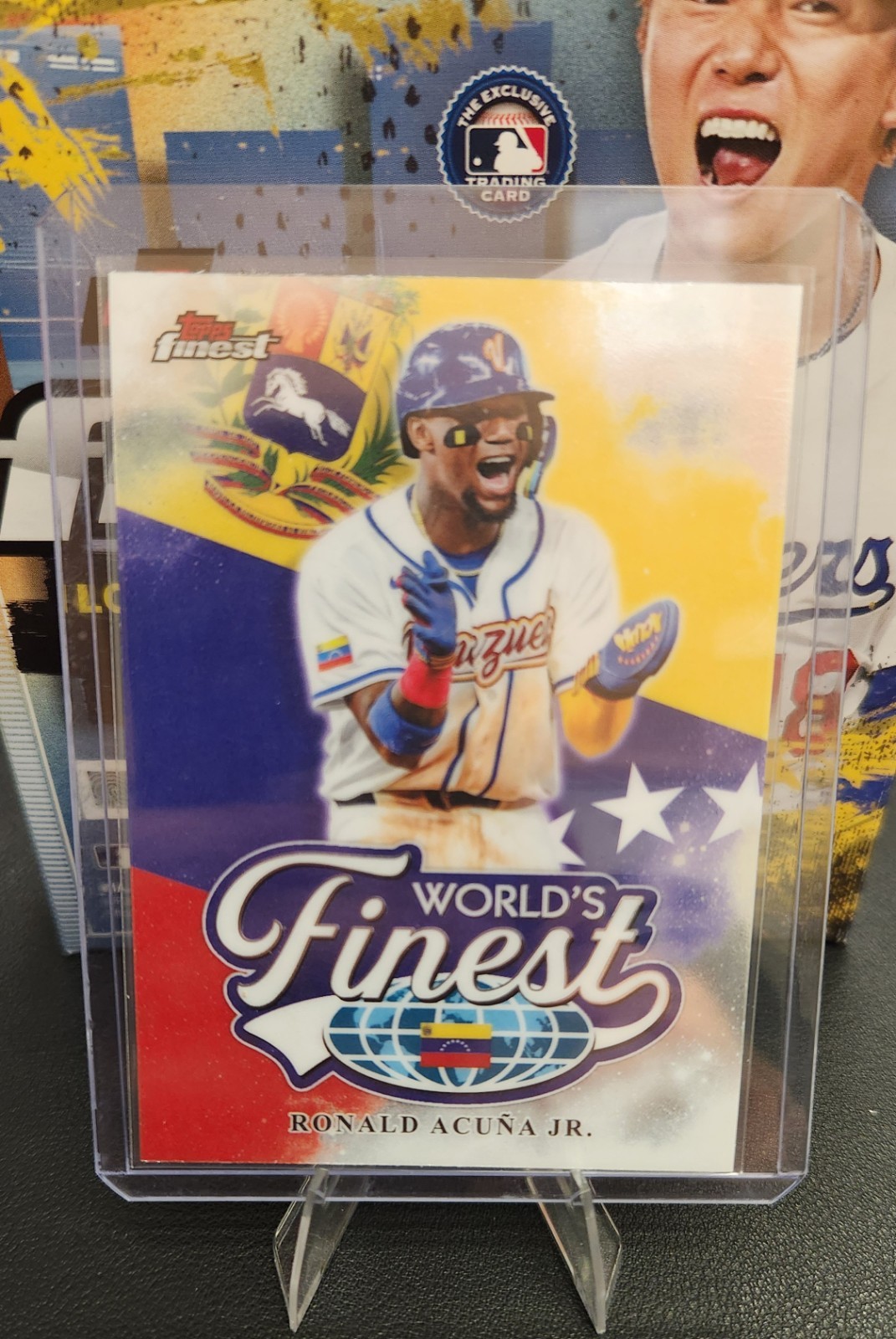 2026 Topps Finest Ronald Acuna World’s Finest Refractor #WF-27 Venezuela