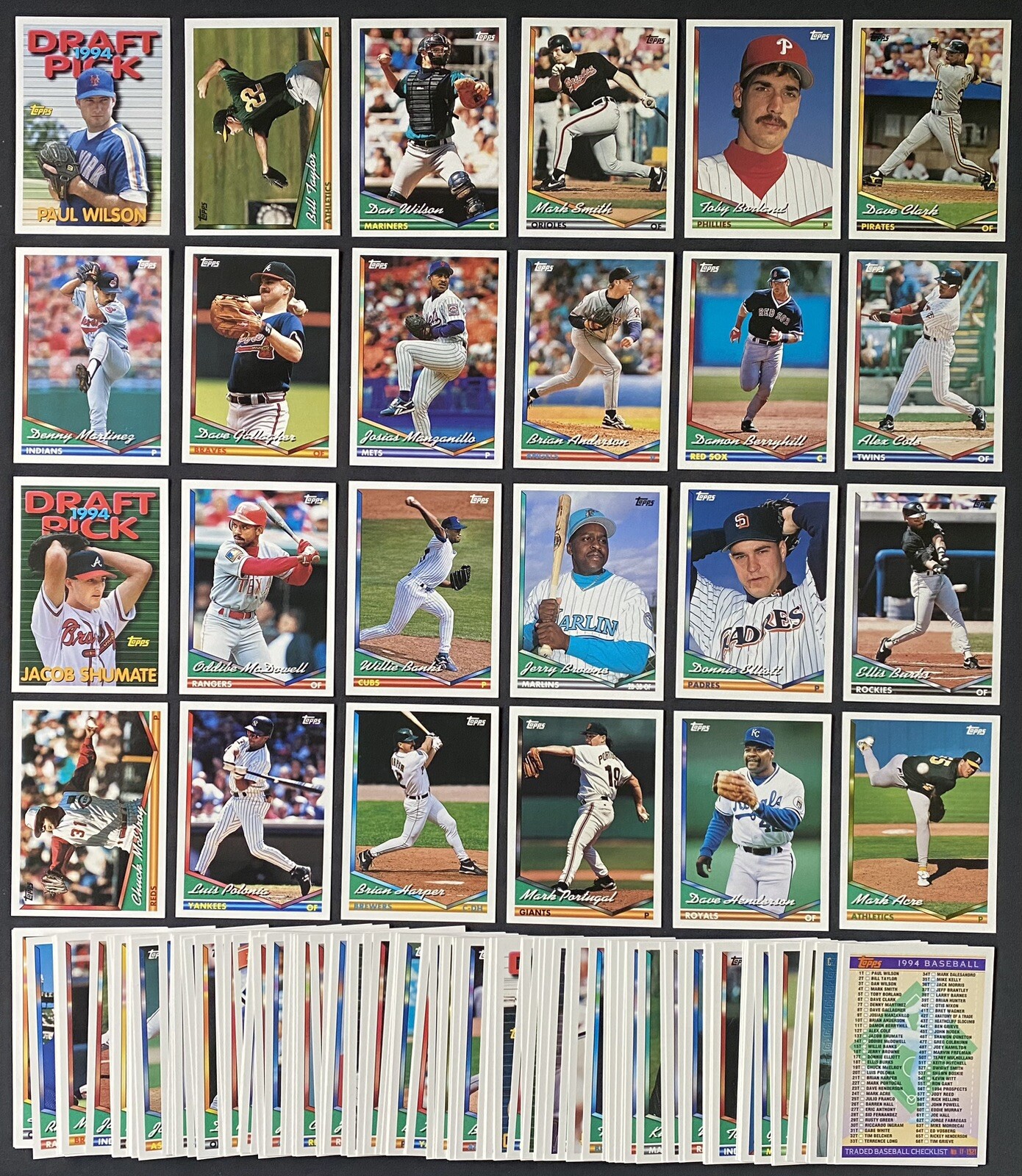 1994 Topps Traded – Baseball Cards – Complete Your Set – You U Pick