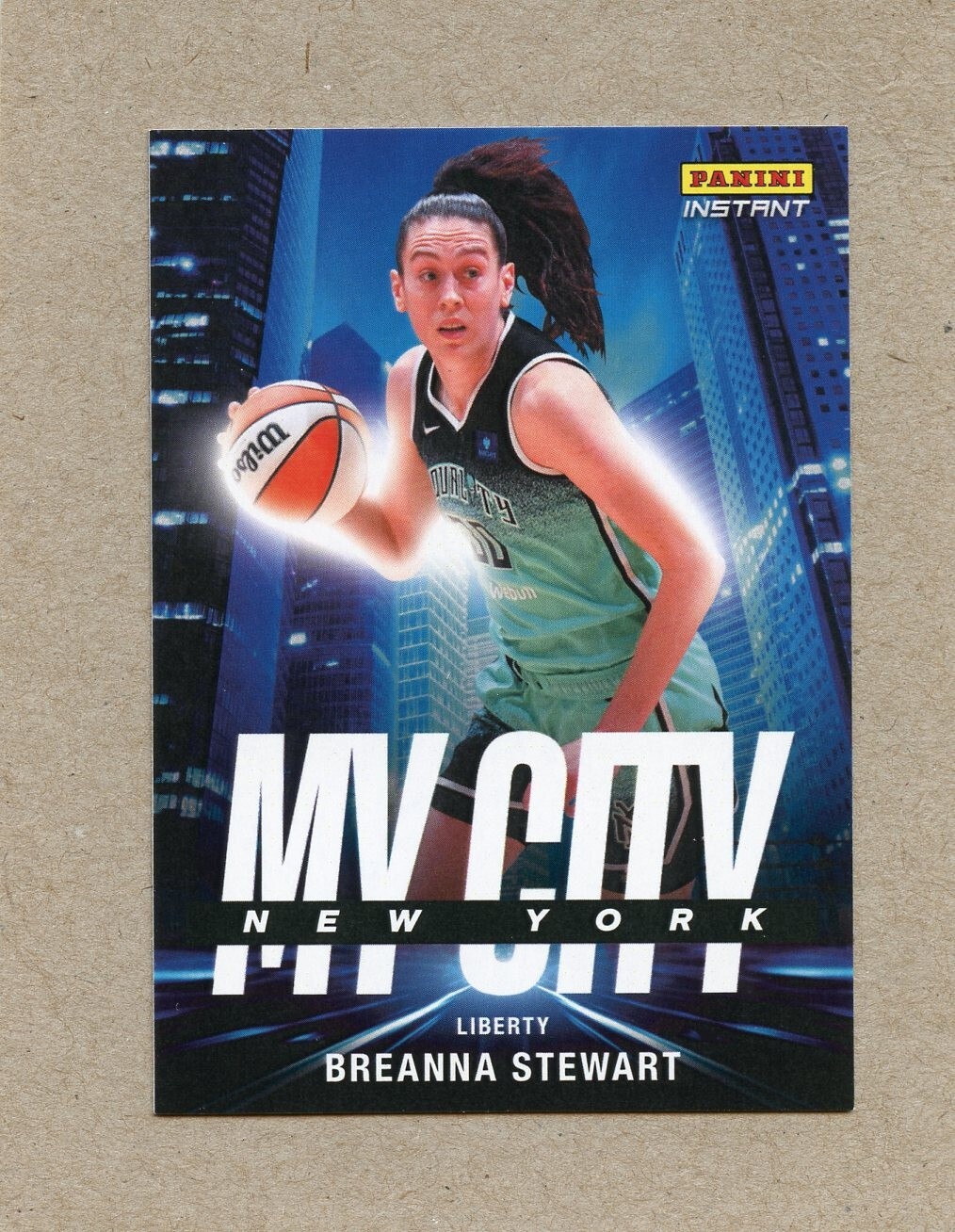 2024 Panini Instant Breanna Stewart #MC-5 My City WNBA PR:1224 New York Liberty