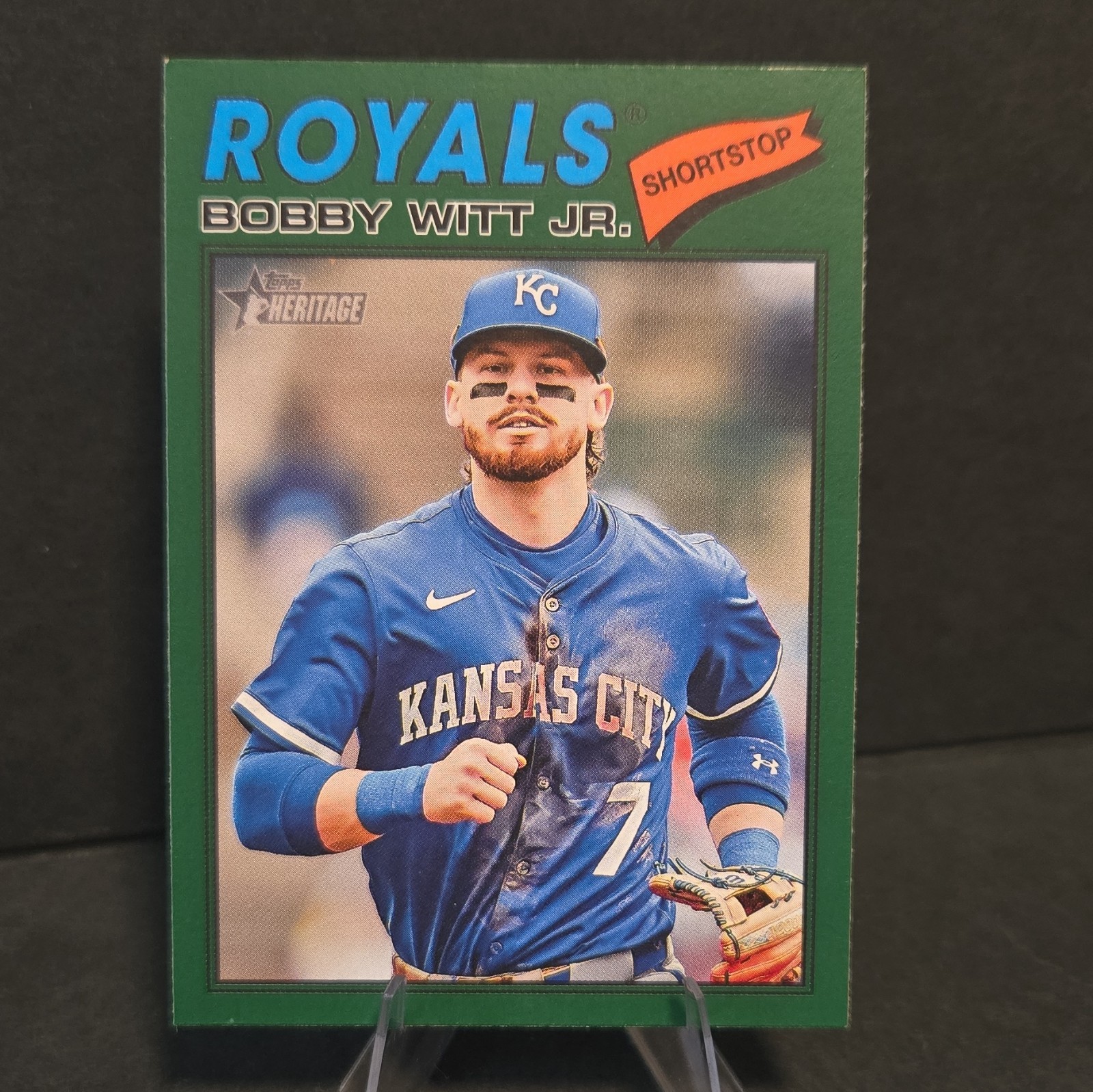 2026 Topps Heritage – Bobby Witt Jr. #160 Dark Green Border