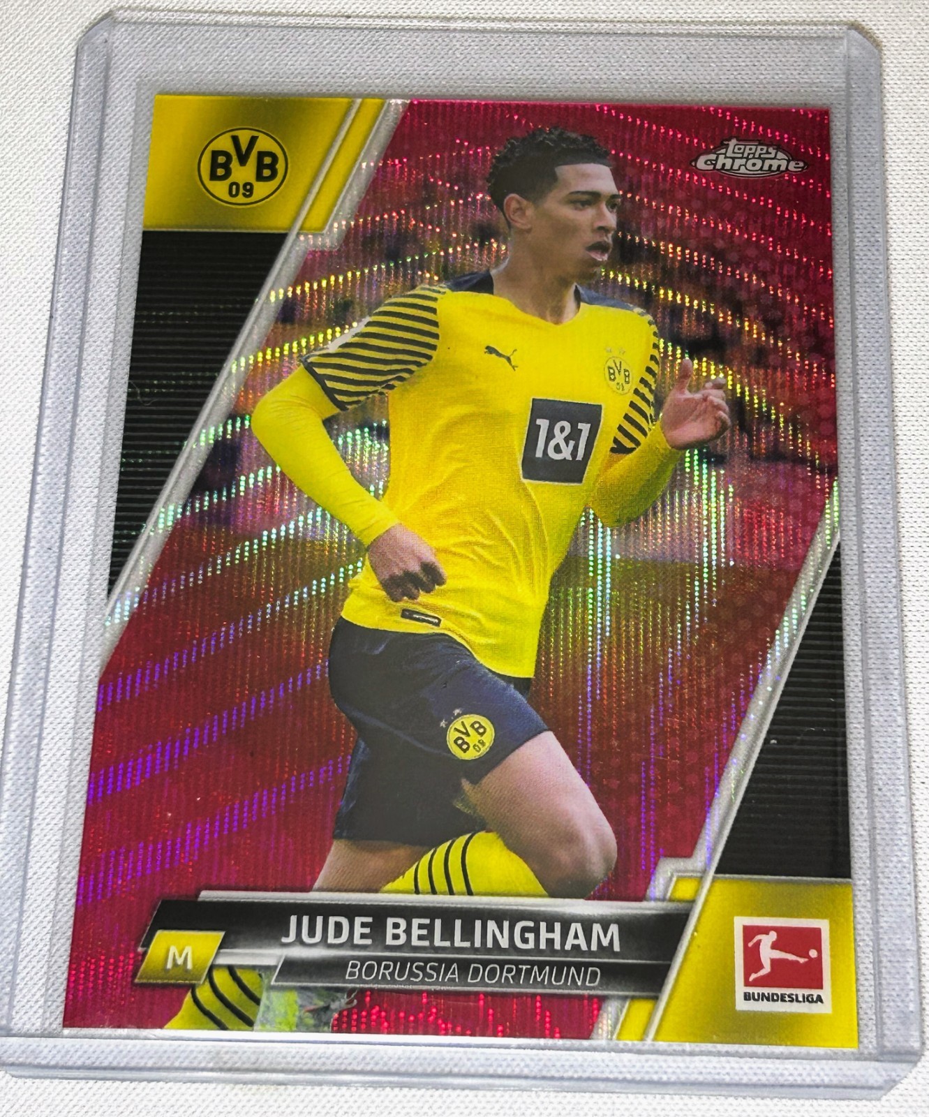 2021 Topps Chrome Bundesliga Magenta Wave Refractor 378/399 Jude Bellingham #31