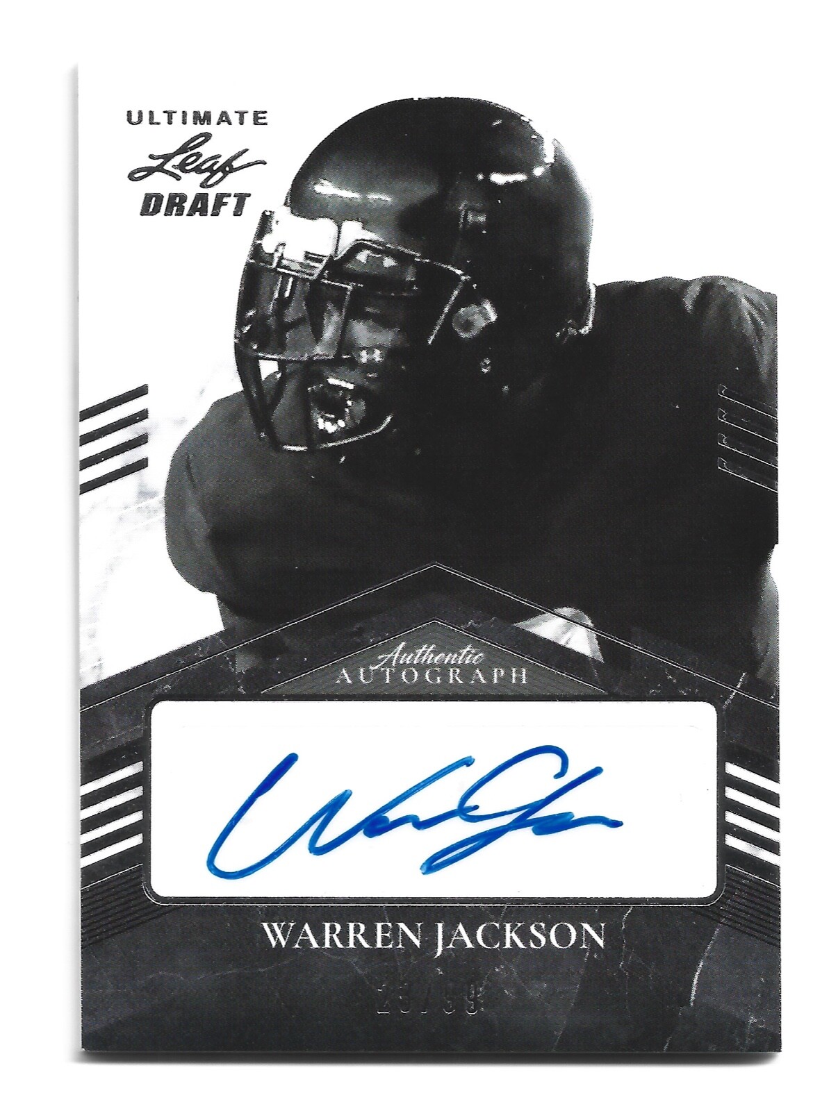 Warren Jackson AUTOGRAPH /99 Colorado State Rams 2021 Leaf Ultimate Draft AUTO