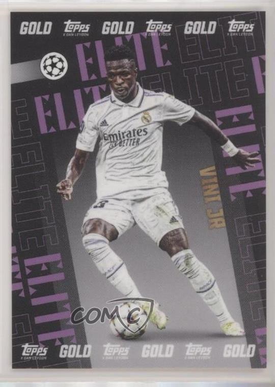 2022-23 Topps Gold X Dan Leydon Elite Vinicius Junior Vini Jr 6l7