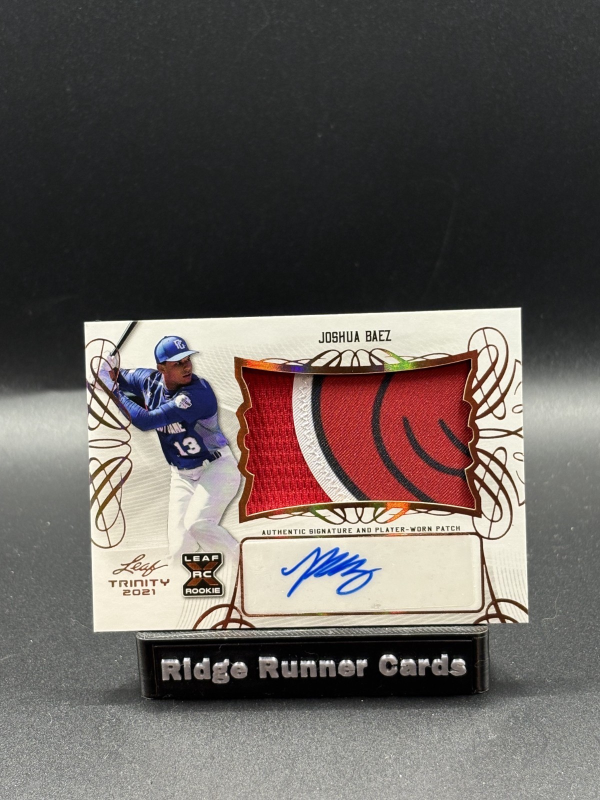 2021 Leaf Trinity JOSHUA BAEZ Rookie Patch Autograph #PA-JB1 CARDINALS