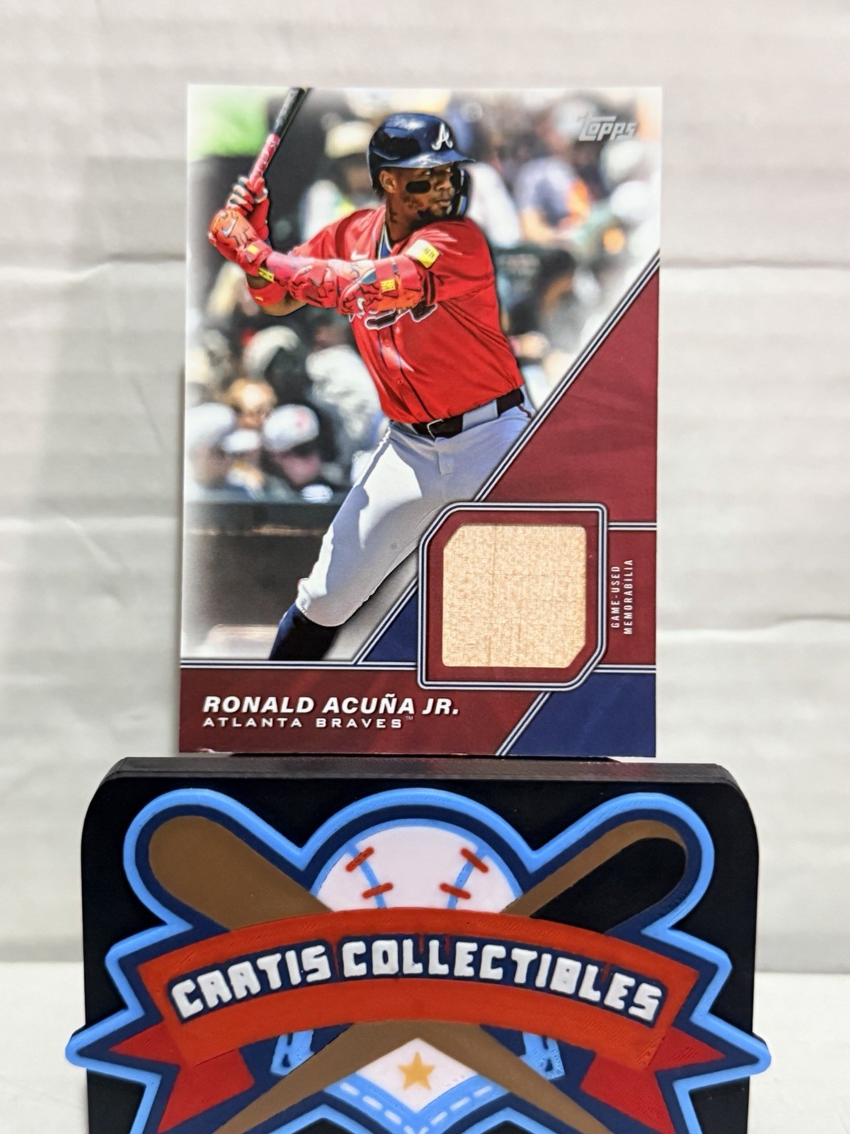 Ronald Acuna Jr Bat Relic Game Used – 2026 Topps Baseball #MLM-RAJ