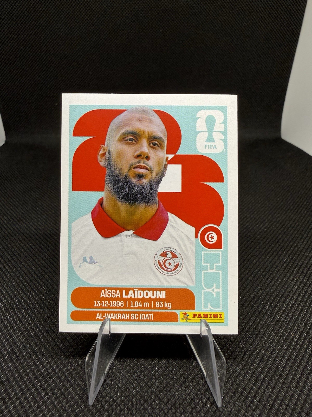 2026 Panini FIFA World Cup Sticker Aissa Laidouni #TUN 10 – Tunisia