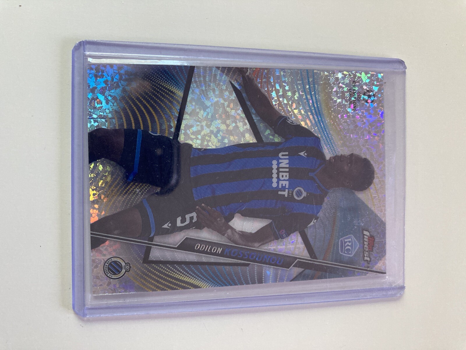 2020-21 Topps Finest Mini Diamond Refractor Odilon Kossounou /175 Rookie RC #11
