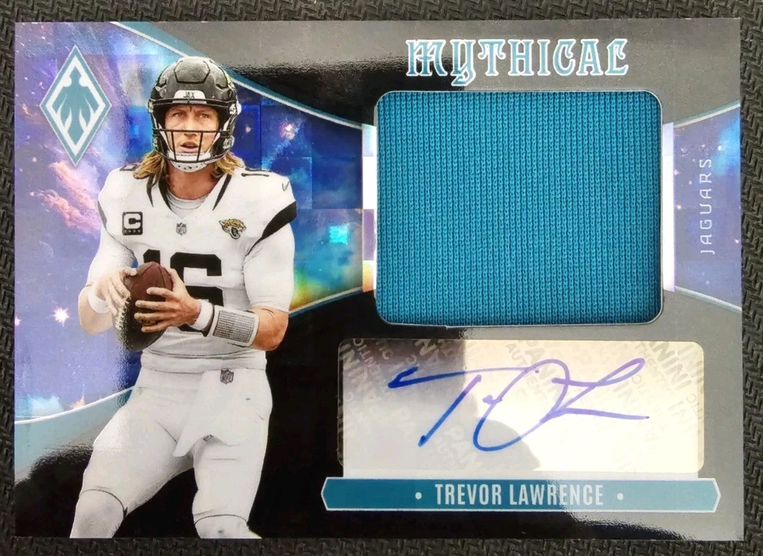 TREVOR LAWRENCE 2025 Panini Phoenix Football Mythical Jersey Auto 82/99 Jaguars