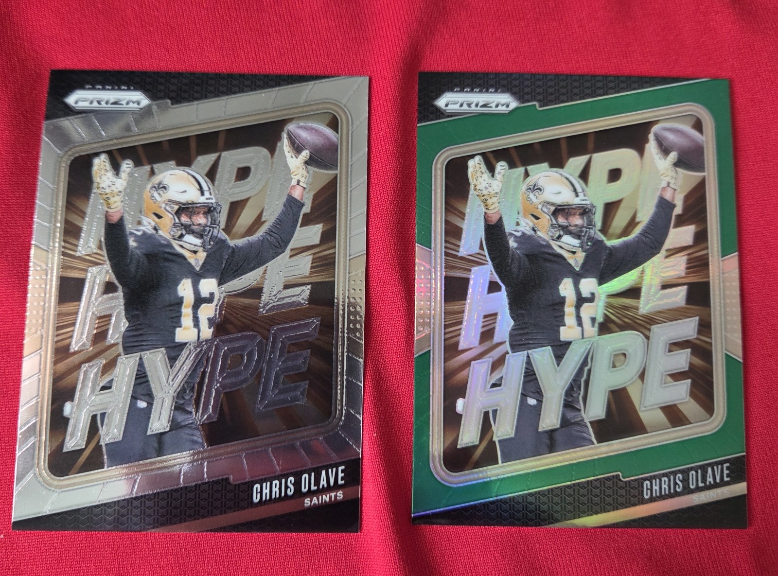 2024 Panini Prizm – Hype Chris Olave #4 Green & Silver