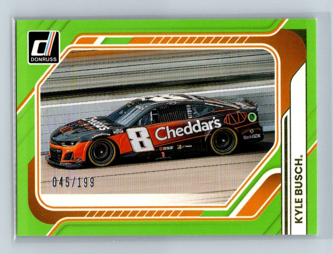 2026 Donruss Racing Rides Lime Green #162 Kyle Busch 45/199 NASCAR