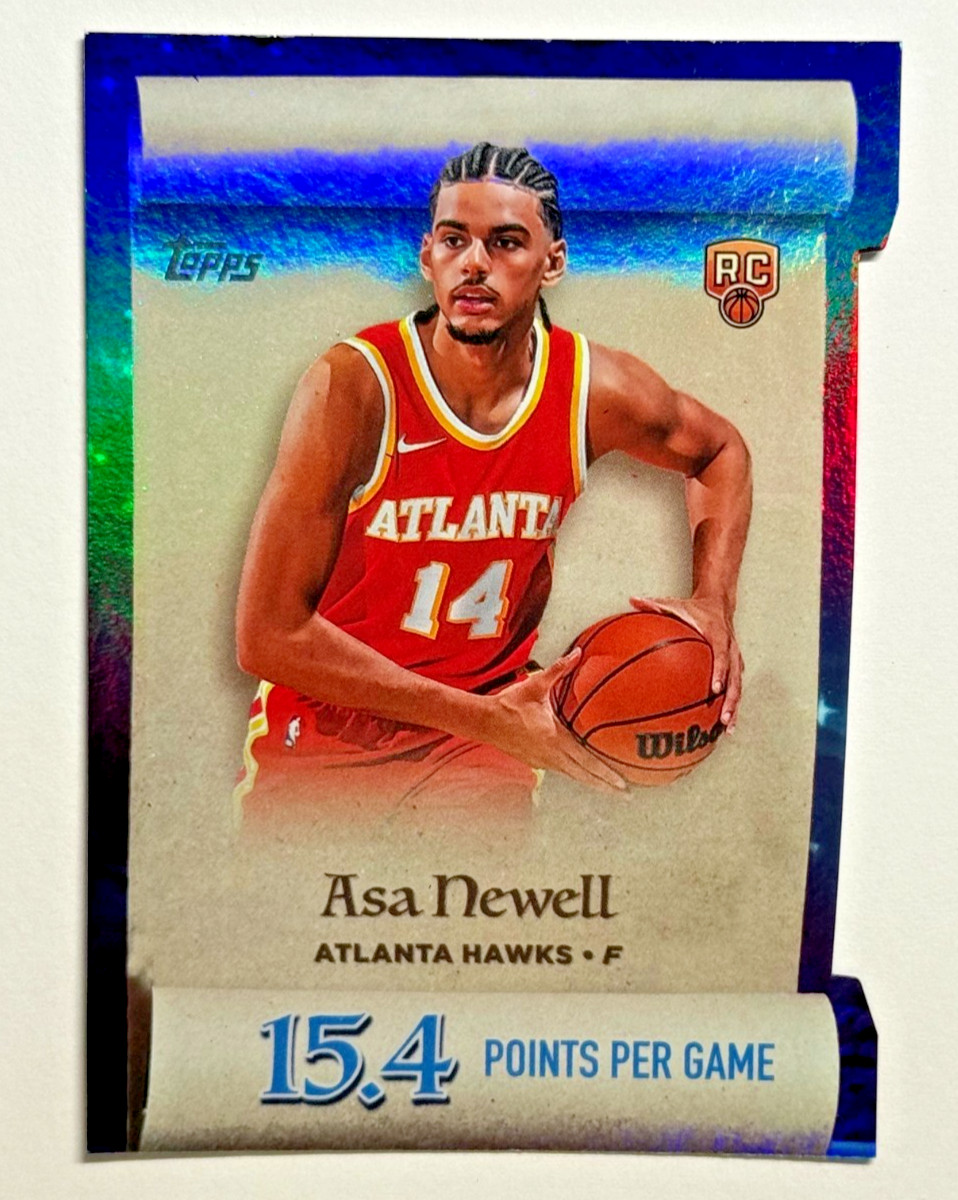 2025-26 Topps Holiday Basketball #ML-23 ASA NEWELL RC Making The Nice List