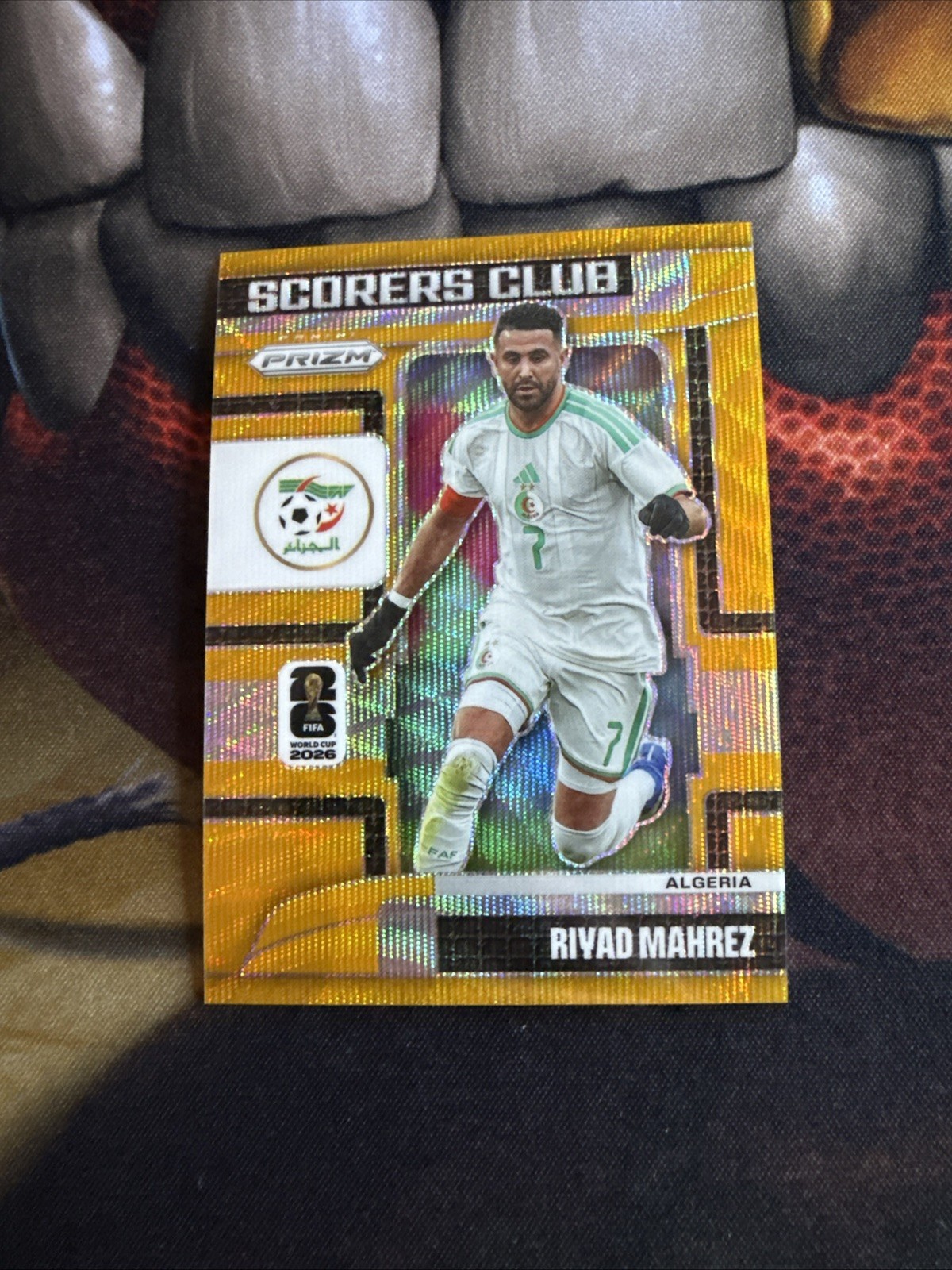 #116 Riyad Mahrez Algeria Scorers Club Prizm FIFA World Cup 2026 Gold Wave /10