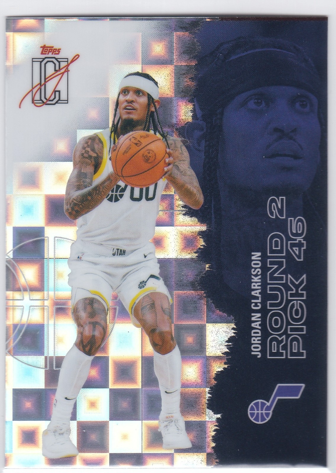 2025/26 Topps Signature Class Pandora Refractor Jordan Clarkson #100 Jazz