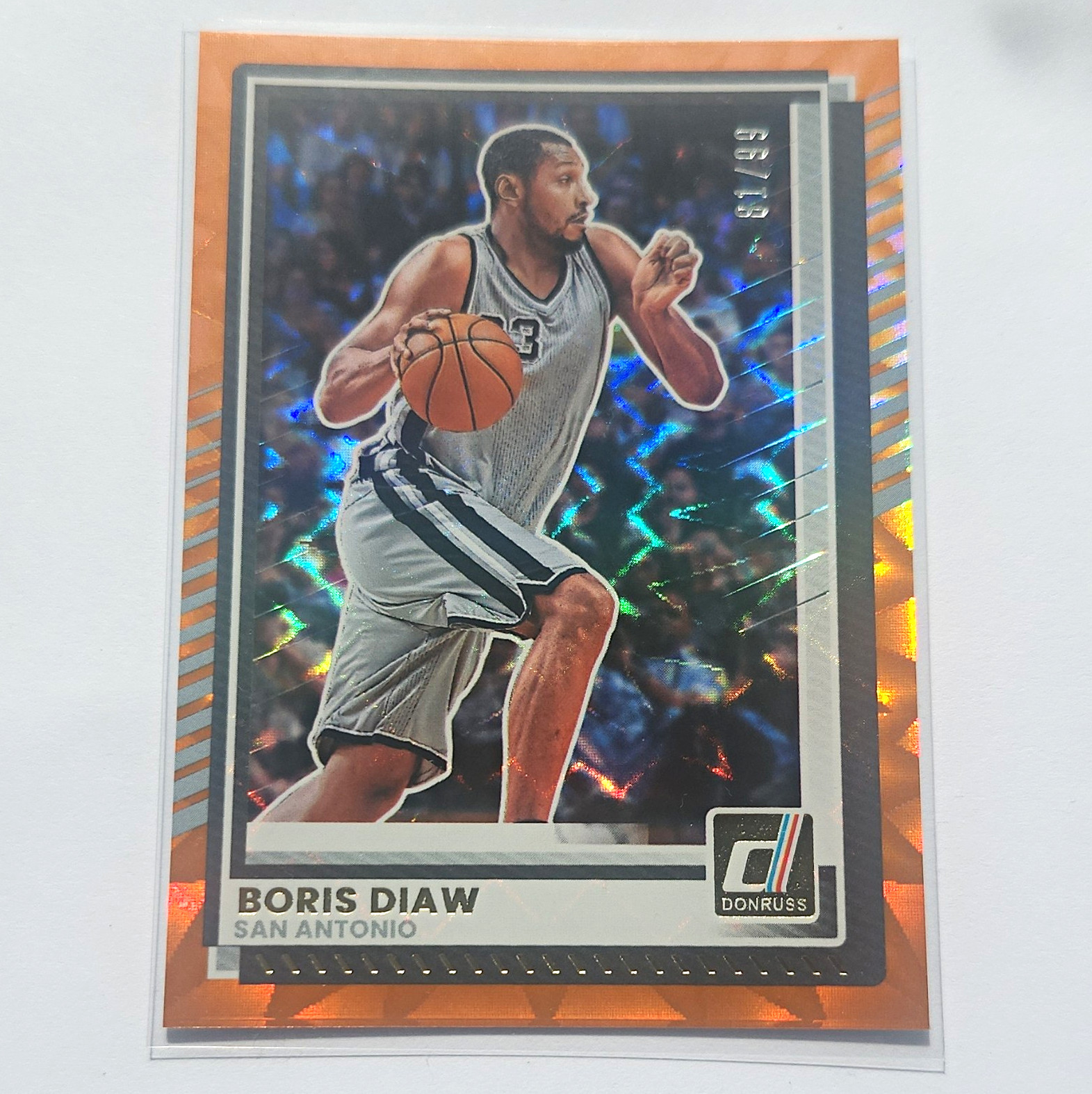 Panini Donruss 2023-24 Boris Diaw Orange Laser Parallel #165 San Antonio Spurs