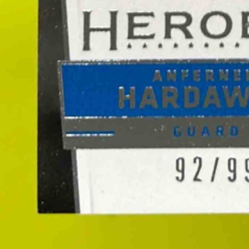 2015-16 Panini Absolute Anfernee Hardaway Heroes Materials 92 /99 #18