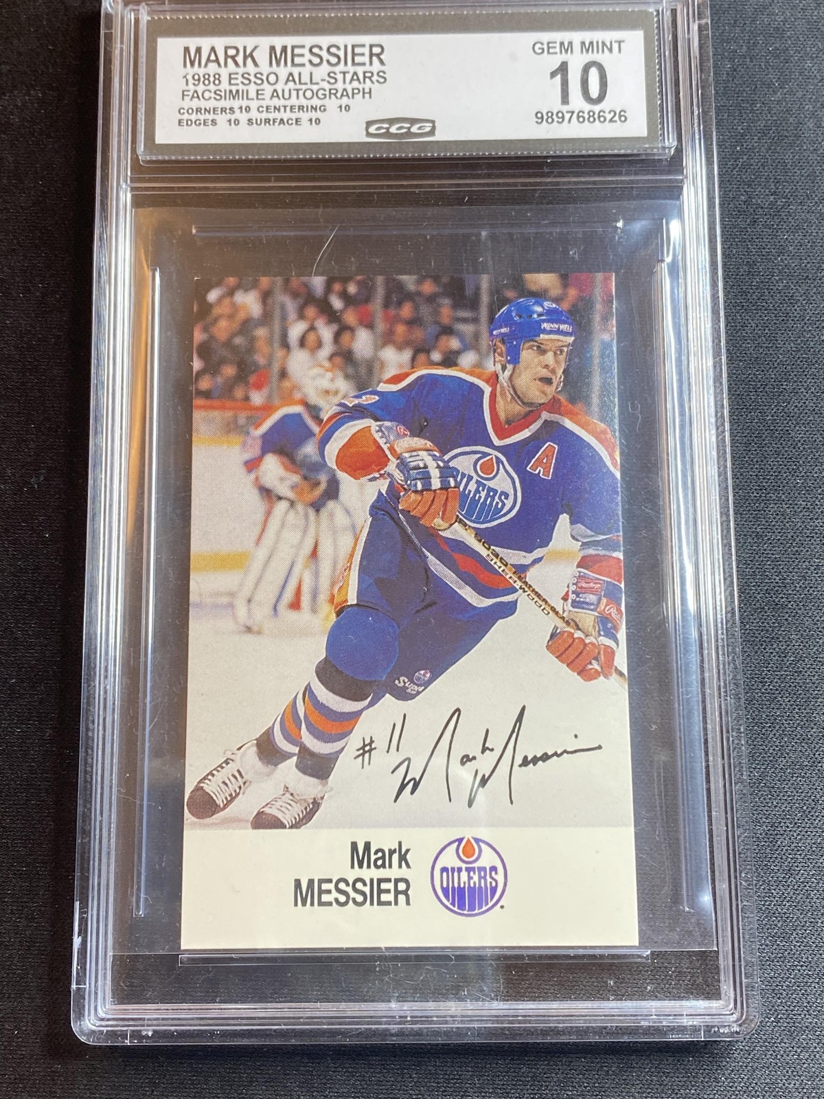 Mark Messier 1988 Esso NHL All-Star Collection NNO CCG 10 RC